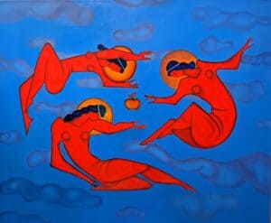 Oil painting by Ecaterina Vertis